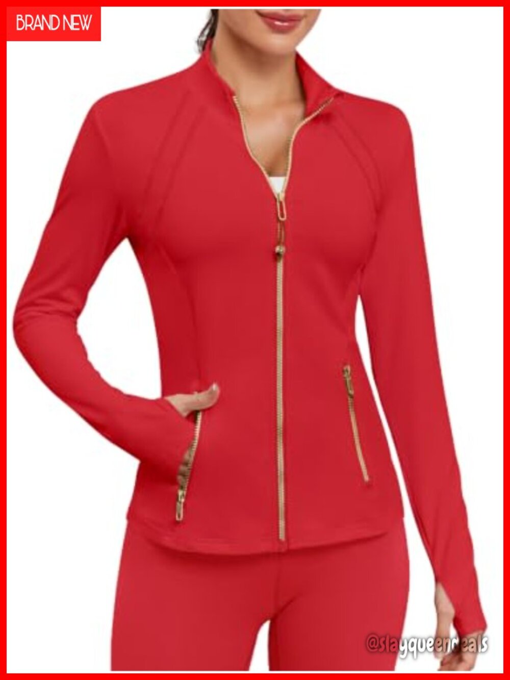 VUTRU Women Athletic Jacket Fitted Workout Running Zip Up Track Coat